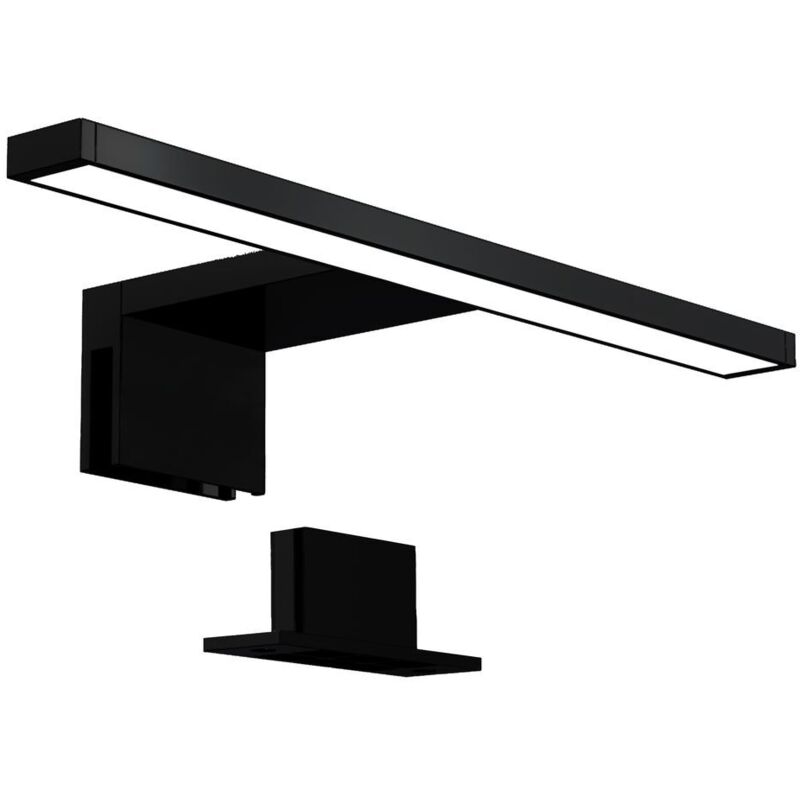 Lampe miroir led, lampe armoire, applique salle de bain, lumière blanche neutre 4000 Kelvin, 5W, 650lm, IP44, largeur 300mm, noire - B.k.licht Lampe miroir led, lampe armoire, applique salle de bain, lumière blanche neutre 4000 Kelvin, 5W, 650lm, IP44, largeur 300mm, noire - B.k.licht
