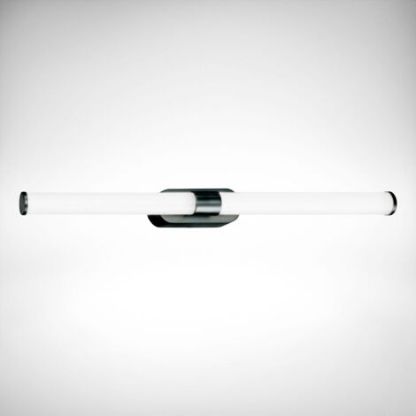 B.K.Licht – Lampe miroir LED salle de bain IP44 – Lumière blanche neutre 4000K – 920 lumens – Métal et plastique – Dimensions 550x65x45mm