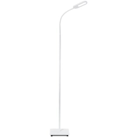 B.K.Licht lampe sur pied LED 8W réglable tête flexible choix lumière blanc chaud neutre froid TOUCH lampadaire moderne salon bureau chambre