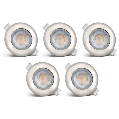 B.K.Licht lot de 5 spots LED à encastrer spots encastrables éclairage plafond lot de 5 | lot de 10