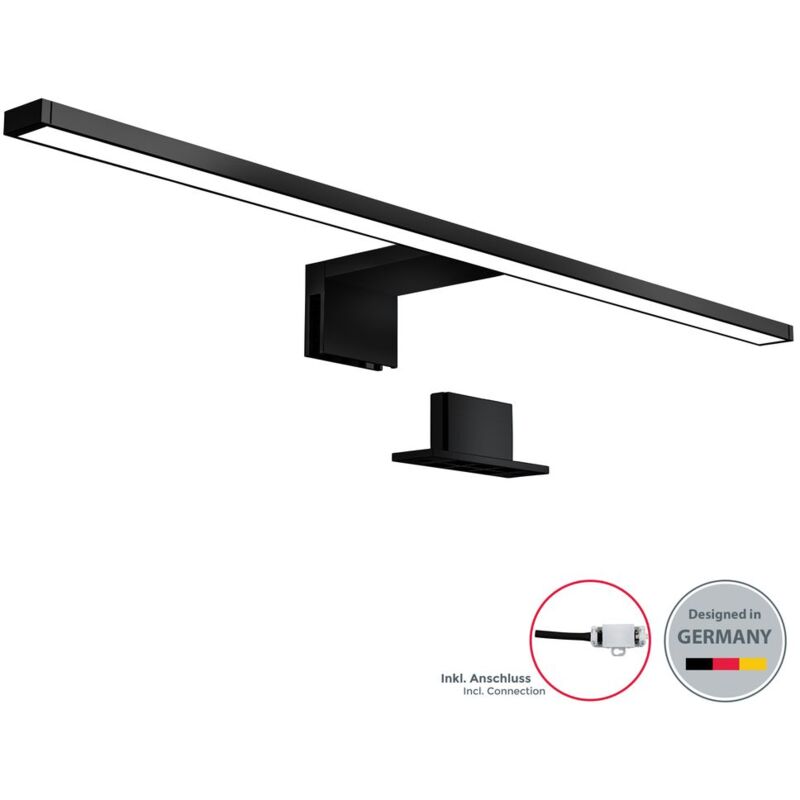 Image of B.k.licht - Luce da specchio led, luce bianca neutra 4000K, larghezza 60 cm, luce per bagno, luce per trucco, lampada per bagno, illuminazione