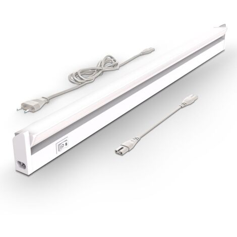 B.K.Licht – Réglette LED orientable pour cuisine – Longueur 55cm – Luminosité 450Lm – Température de couleur réglable 2700/4000K – IP20