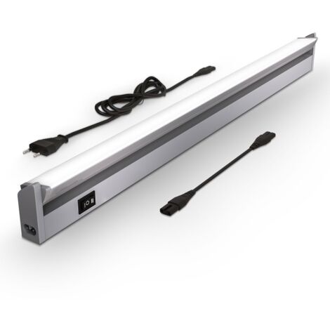 B.K.Licht – Réglette LED orientable 8,5W – 1000Lm blanc neutre 4000K – Installation sous meuble – IP20 – Éclairage cuisine et dressing