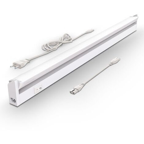 B.K.Licht – Réglette LED orientable pour cuisine – 1000 lumens – Lumière blanche neutre 4000K – Dimensions 550 x 61 x 3 mm – Installation facile sous meuble - 1000lm