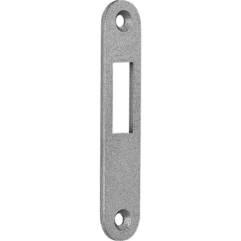BKS - Schließblech S413 Edelstahl matt Breite 20 x Länge 105 mm abgerundet din links / rechts flach