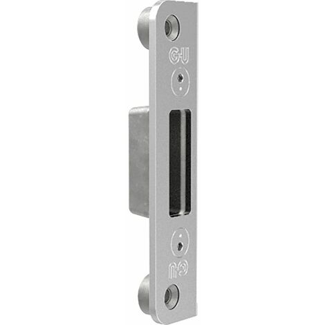 BKS Schließplatte verd. für Automatikriegel, Y=13 mm, Stahl dekorsilber