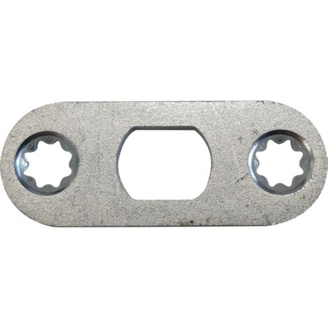 BKS Stangenschließblech 52 x 20 x 3 mm rund, Stahl verzinkt