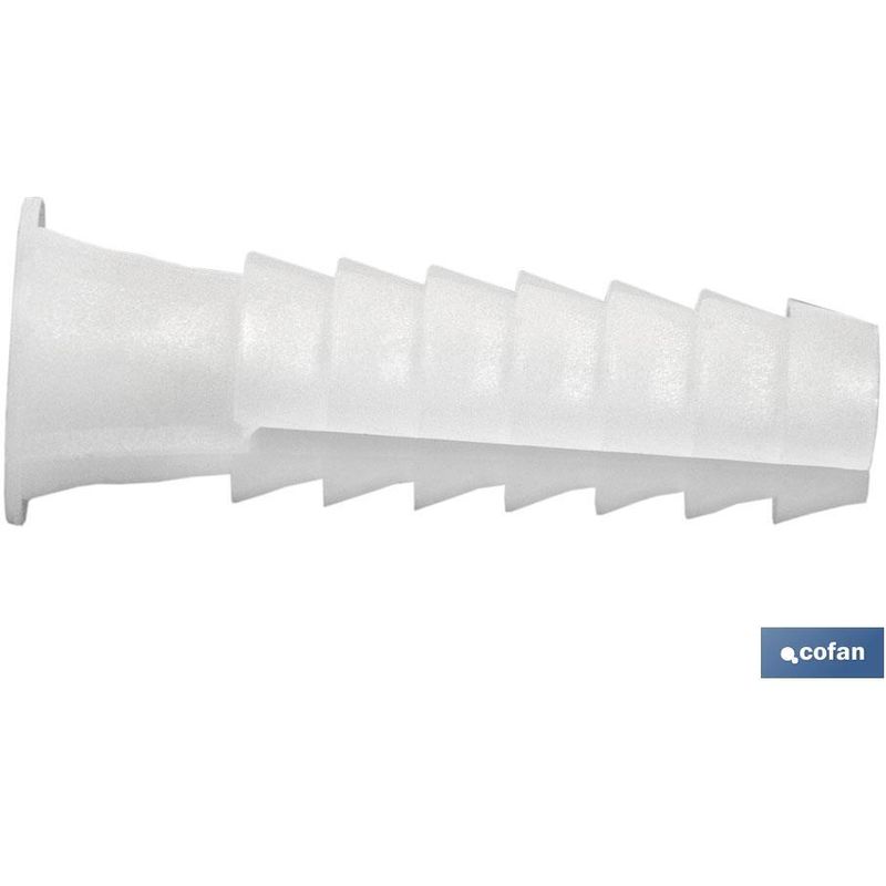 

Bl 5 Uds Taco Plastico Blanco 10Mm