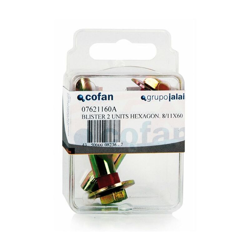 

Anclajes Metalicos Tornillo Hexagonal 6,8 Blister Estandar Medida:8/10 x 80 Caja:1