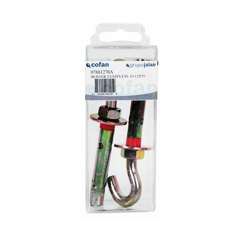

Anclajes Metalicos con Gancho 6,8 Blister Estandar Medida:8/10 x 60 Caja:1