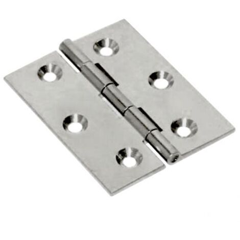 BL CERNIERA FRESATA PIANA NICHEL SAT 50X40 MM 2 PZ 6 BL