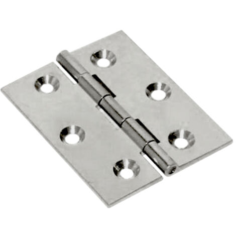 BL CERNIERA FRESATA PIANA NICHEL SAT 50X40 MM 2 PZ- MARIVA- 6,0 blister