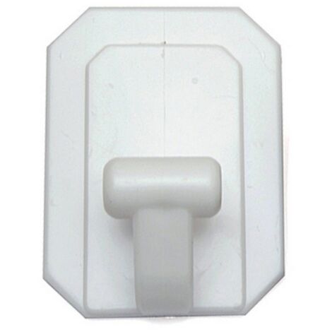 BL GANCIO ADESIVO GIGANTE PLAST BIANCO 2 PZ 5 BL