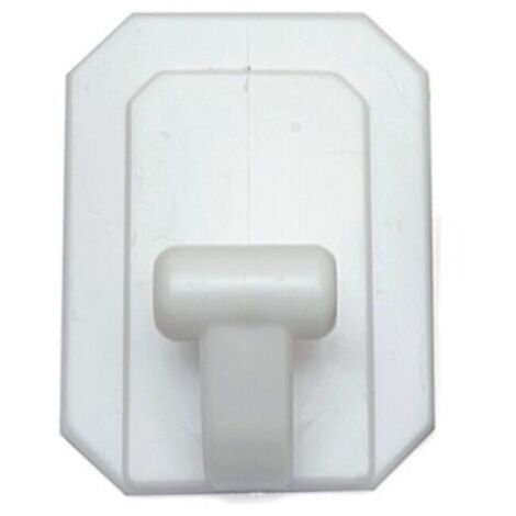 BL GANCIO ADESIVO GIGANTE PLAST BIANCO 2 PZ