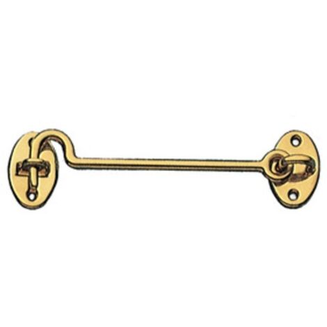 BL GANCIO FERMAFINESTRA OTTONE LUCIDO 100 MM