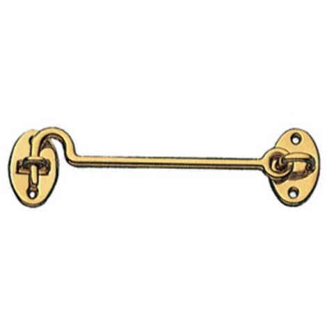 BL GANCIO FERMAFINESTRA OTTONE LUCIDO 200 MM