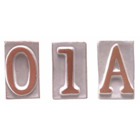 BL LETTERA E IN TERRACOTTA 5X9 CM