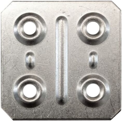 BL PIASTRINA QUADRA 40X40 MM ZINCATA 10 PZ