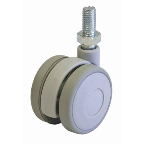 BL RUOTA P/MOBILE D.40 MM PERNO GRIGIO 2 PZ