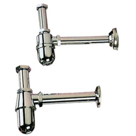 BL SIFONE A BOTTIGLIA OTTONE CROMATO D 1 1/4