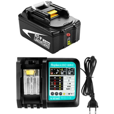 BL1850B Akku 18 V 5,0Ah mit Ladegerät DC18RC für Makita Akku 18V BL1850 BL1860B BL1860 BL1830B BL1840 BL1850, für Makita radio DMR108 DMR110 DMR107 DMR106 DMR101 DMR100 DMR112