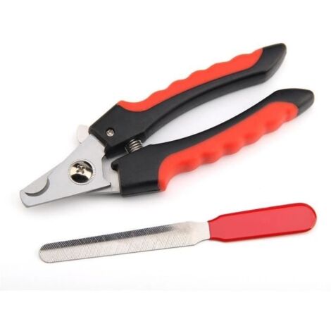 (Black / 16cm)Coupe-ongles professionnel en acier inoxydable pour chiens et chats, accessoire de toilettage, avec serrure, 2 tailles