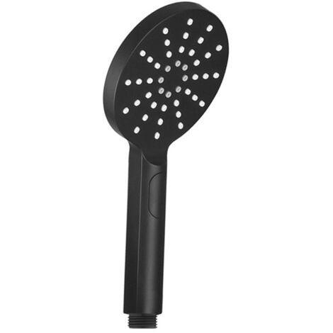 Black 3 Mode Round Shower Head ABS