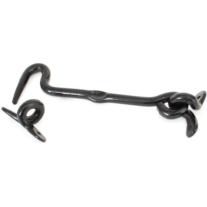 Black 6' Forged Cabin Hook - From The Anvil