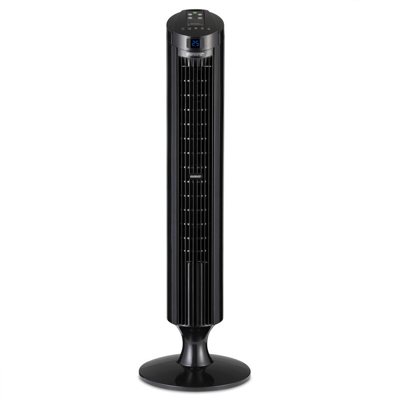 Deuba - Monzana Tower Fan REMOTE CONTROL 3 ​​Speed Levels Timer 70° Oscillation Whisper-quiet Fan Pedestal Fan Black