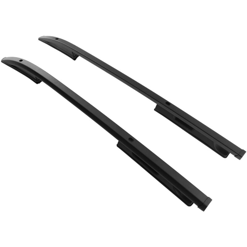 Black Aluminium Roof Rack Rails Side Bars Set For Mitsubishi L200 / Triton 15+