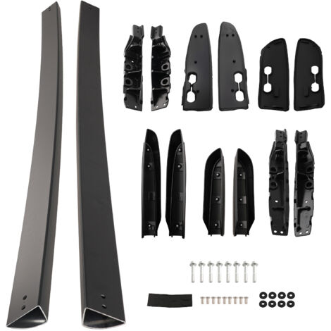 Black Aluminium Roof Rail Bars for TOYOTA RAV4 MK4 2012-2019 Rack System
