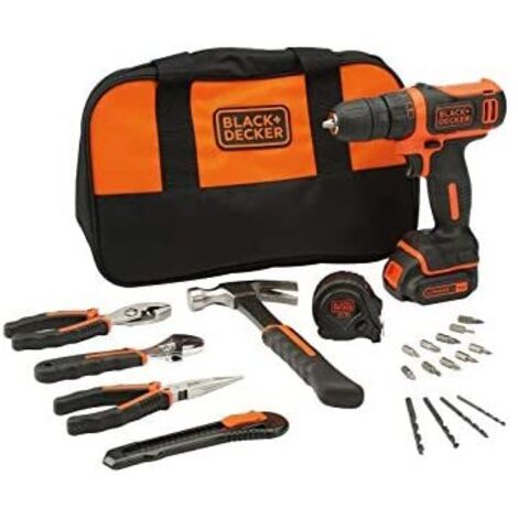 Black &amp Decker BDCDC18HTSA-QW Bohrer-Schlüsselschlüssel Schwarz, Orange