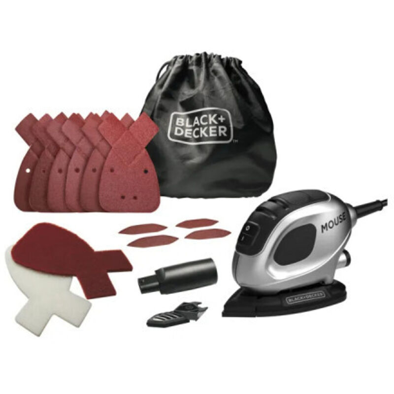 BLACK & DECKER triangular detail sander - 55W - 15 accessories and carry bag