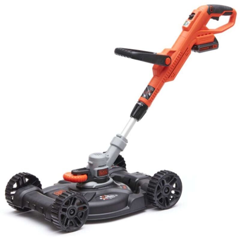 Black+Decker Tagliabordi-Bordatura-Rasaerba a Batteria a Litio 18V 2.0Ah