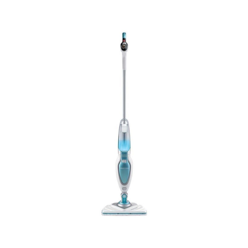 Black&decker - Balai - Nettoyeur Vapeur FSM1630-QS - Tete delta - 1600 w - 4 accessoires - Blanc / Bleu