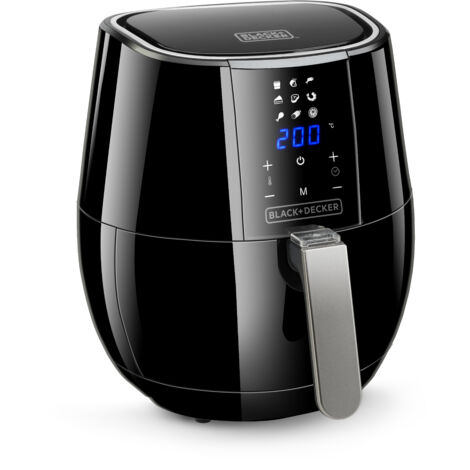 Black and Decker BXAF3500E Digitale ölfreie Heißluftfritteuse, freistehend, schwarz