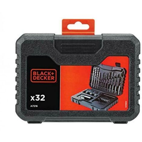 Black and Decker Koffer mit 32 Zubehörteilen