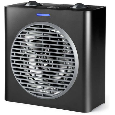 Black and Decker - Radiateur/ventilateur compact 2000 W pour des espaces 15 m2, couleur noir - BXSH2003E