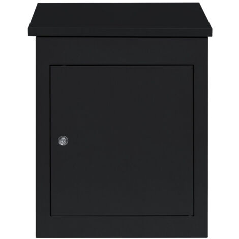 Black Anti-Theft Parcel Post Box