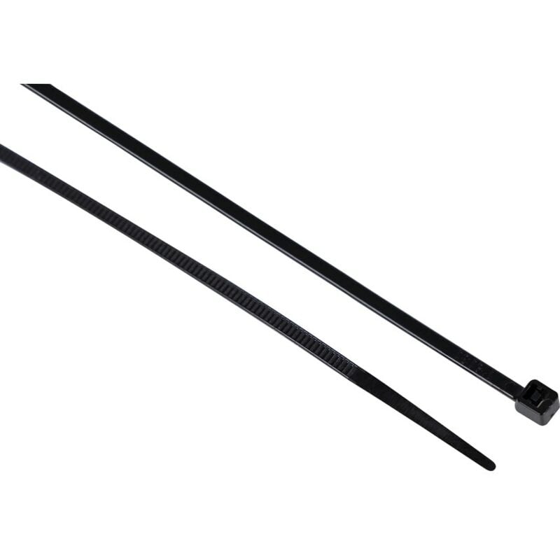 Edison - Black Cable Ties 2.5 x 100mm, Pack of 100