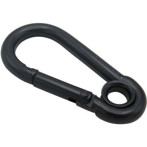 Black Carbine Snap Hook Eye 6MM (Gate Rope Karabina Theatre Marine)