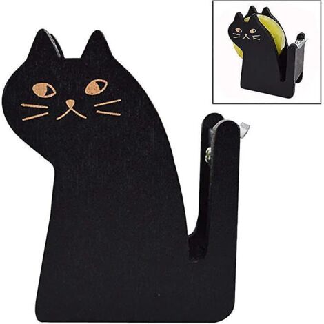 Black Cat Klebebandabroller, professioneller Tisch-Klebebandhalter, Klebebandabroller, Vintage