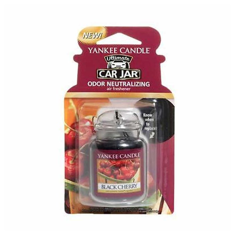 Image of Profumo per auto car jar ultimate black cherry accessori auto - Yankee Candle