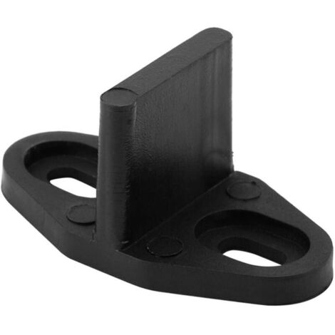 Black Coated Plastic Floor Guide for Sliding Barn Door Bottom Hardware Accessory