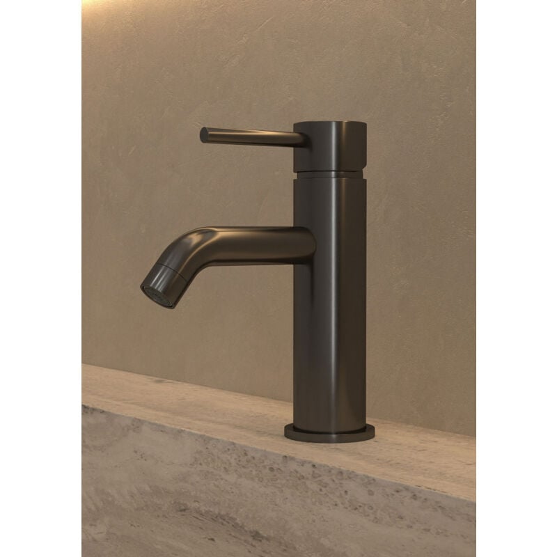 Black countertop hand basin mixer tap - Corbeau