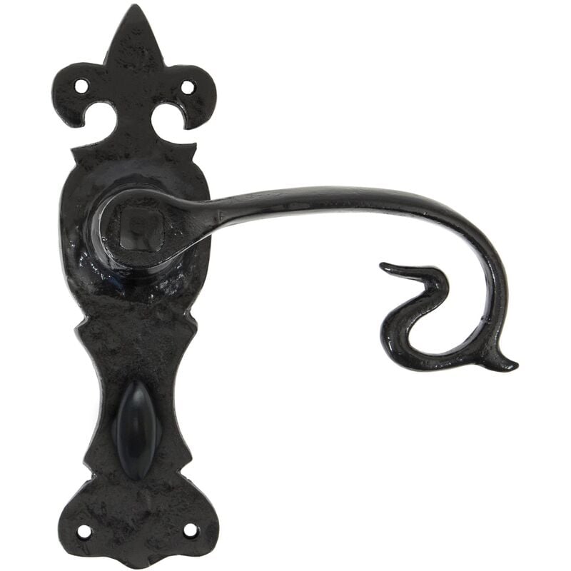 From The Anvil - Black Curly Lever Bathroom Set