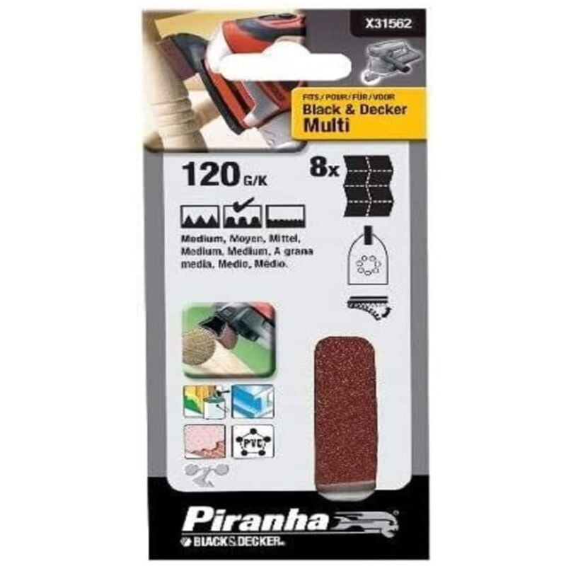 Piranha - dischi abrasivi in velcro perlevigatrici grana 120