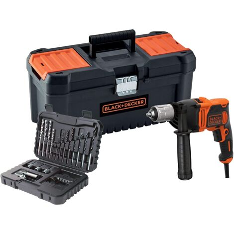 Black & Decker 850W 1-Gang Schlagbohrmaschine mit 32-tlg. Zubehör - BEH850KA32-QS