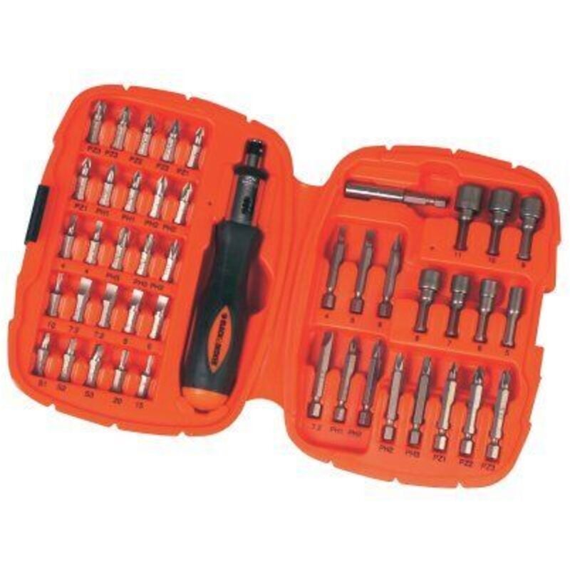 Conjunto de 45 piezas para atornillar black + decker