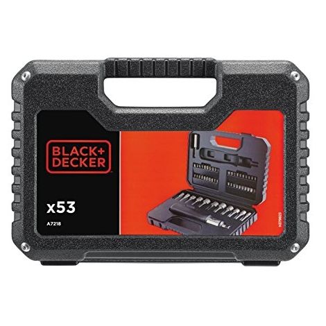 BLACK & DECKER A7218 COFFRET D'OUTILS DE PERÇAGE/VISSAGE 53 PIÈCES